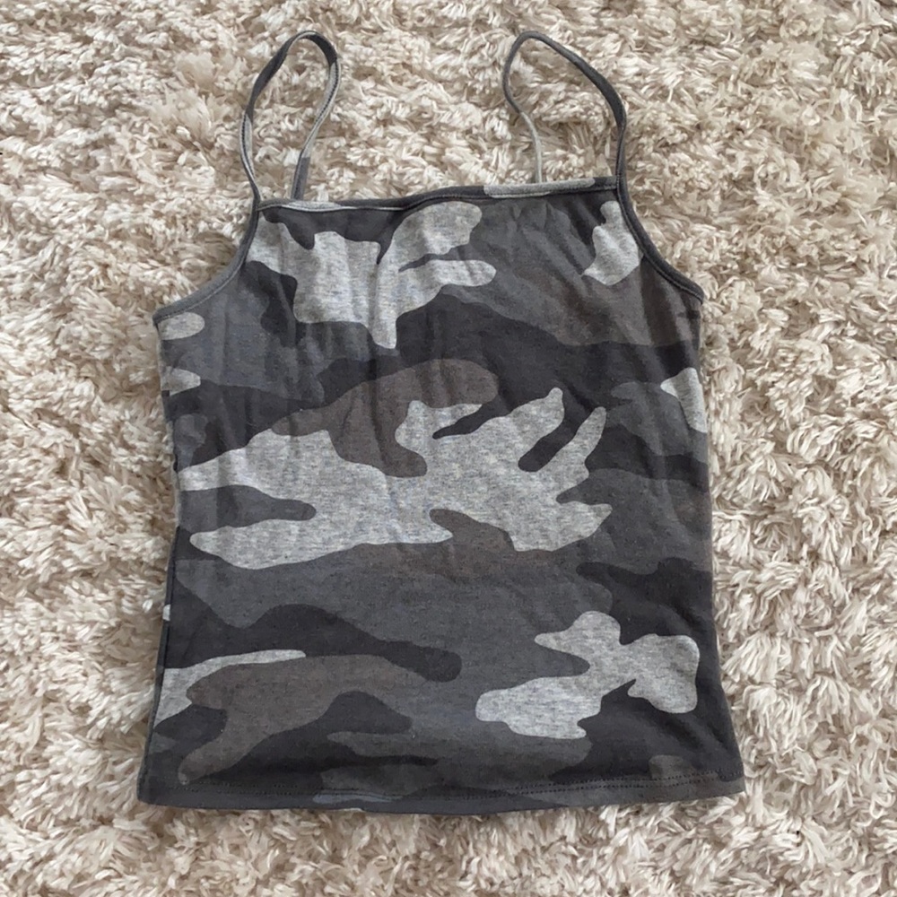 Teen Girls Garage Camo Tank